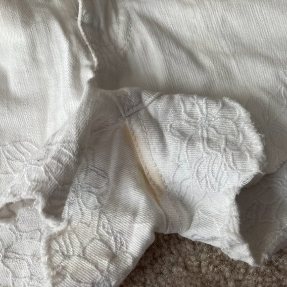 White Denim Shorts - Picture 9 of 10